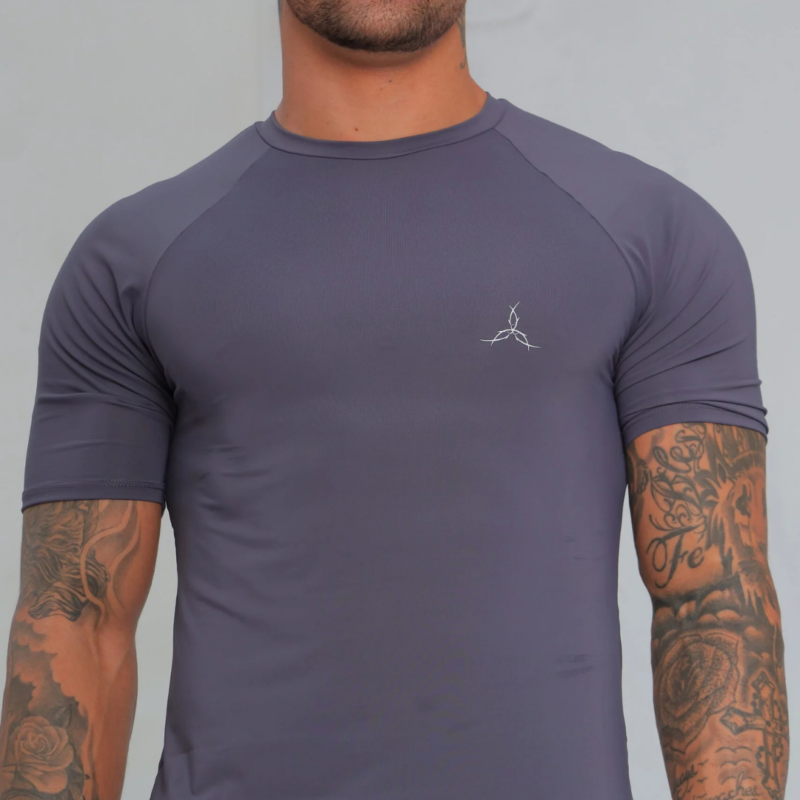 Camiseta Fusion Fit Masculino Chumbo