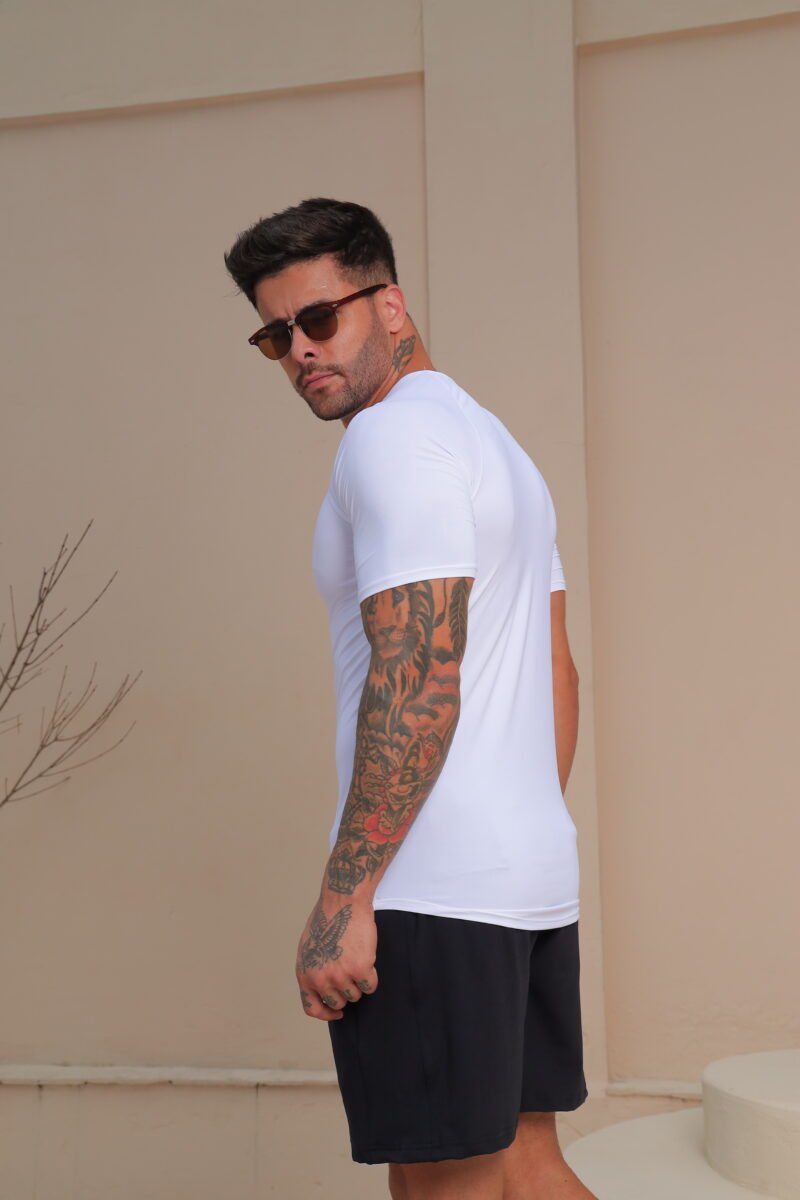 CAMISETA FUSION FIT BRANCA - Imagem 3