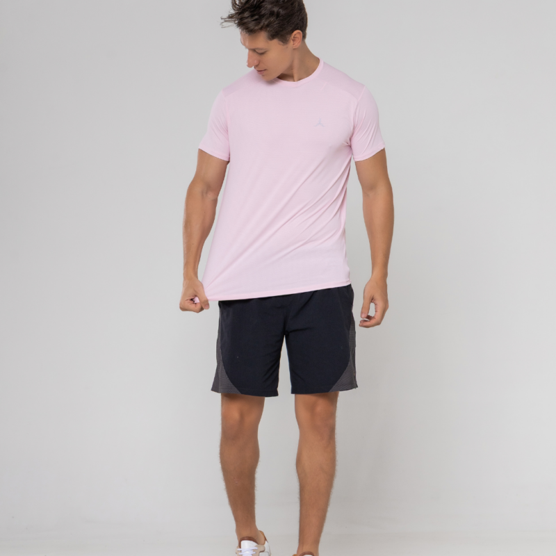 CAMISETA BÁSICA TECH FRESH MASCULINA – ROSA SUAVE