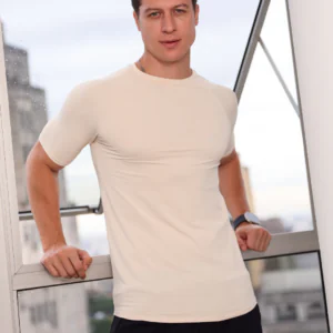 Camiseta Fusion Fit Masculino Creme