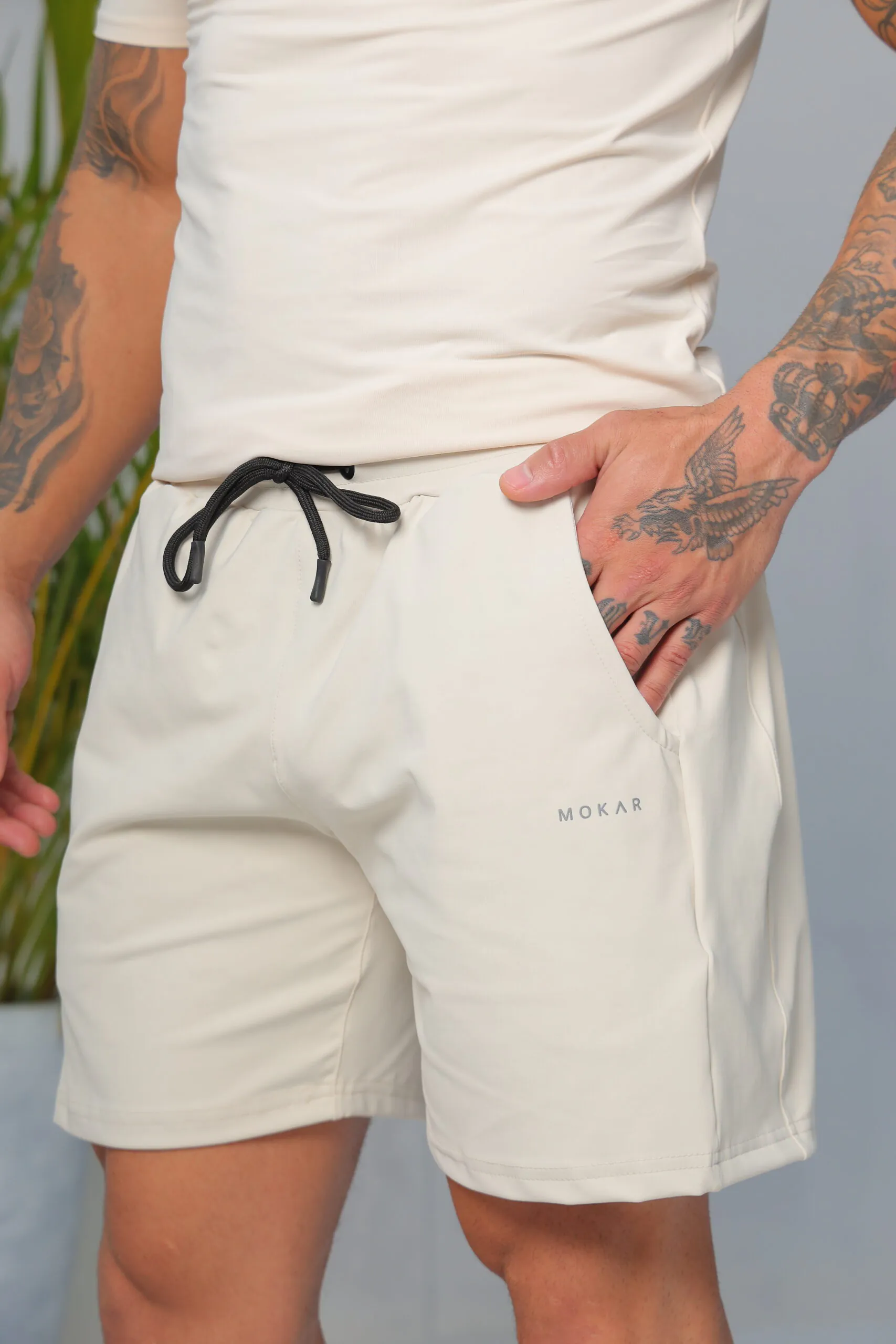 Short Power Masculino Creme - Imagem 3