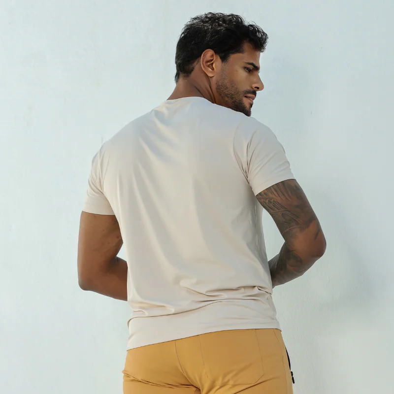 Camiseta Prime Masculina Areia Natural - Imagem 3