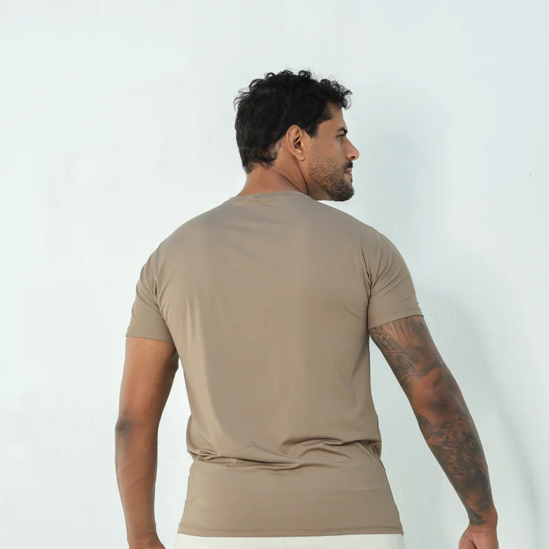 Camiseta Prime Masculino Café Claro - Imagem 4