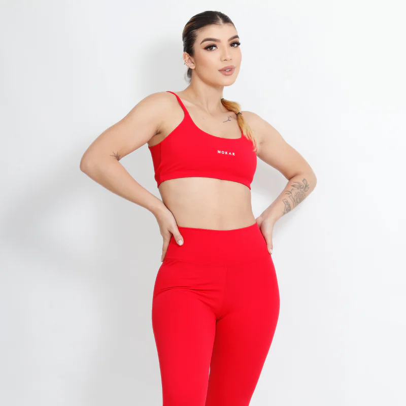 Top Fitness Vermelho Tomate - Imagem 2