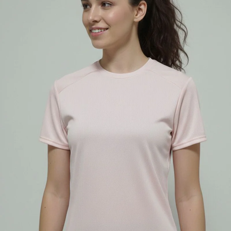 Camiseta Premium Dry Fit Rosa Macaron - Imagem 4