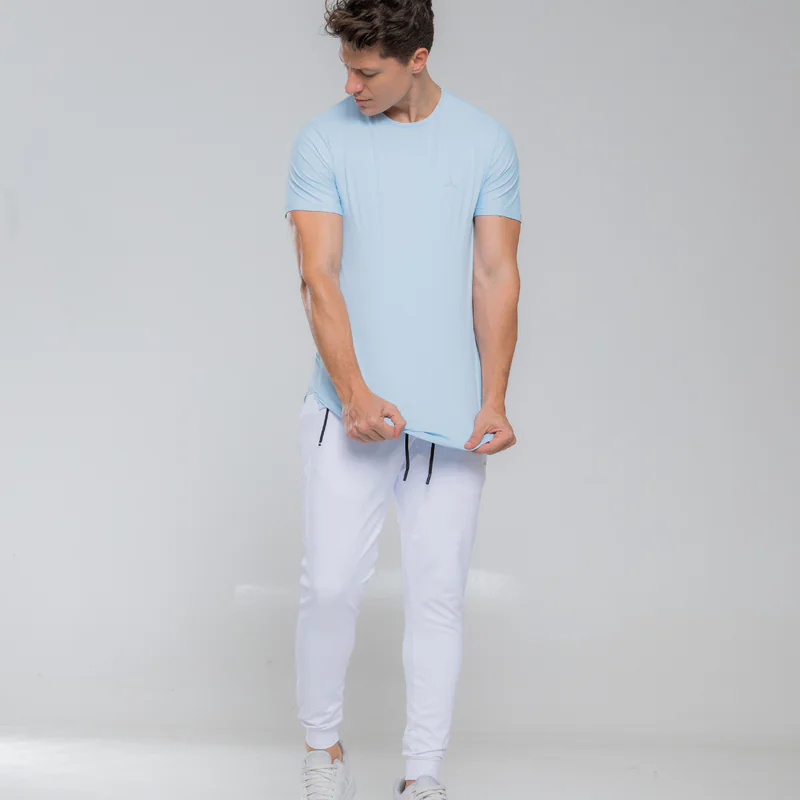Camiseta Comfort Fitness Azul Claro - Imagem 2