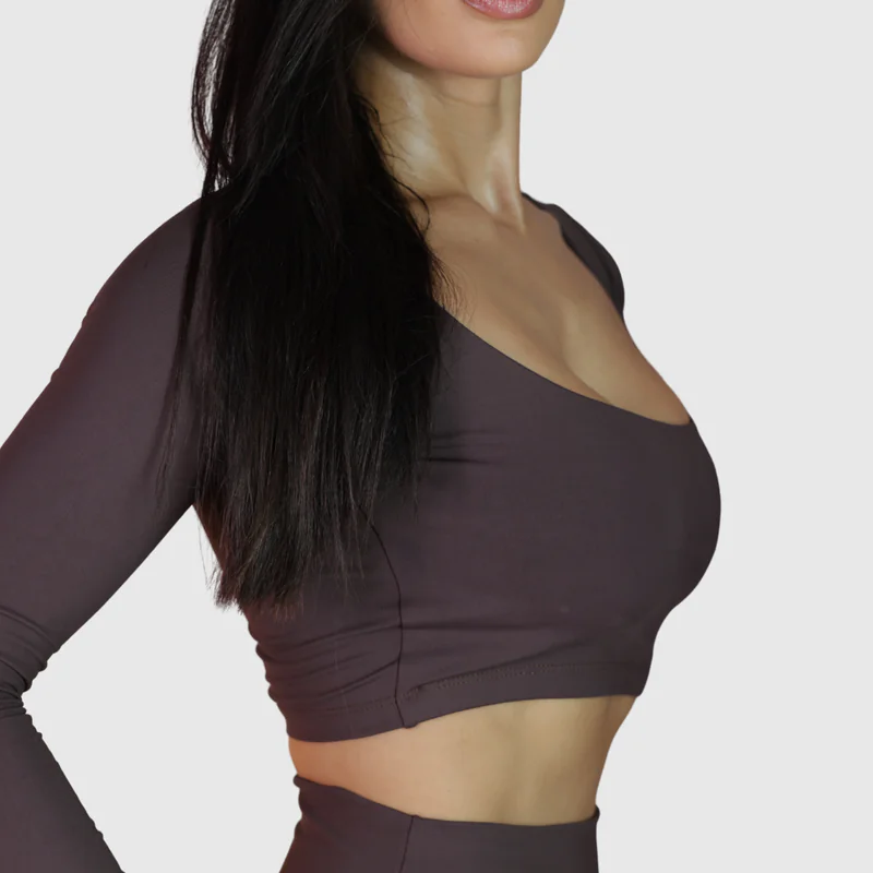 Top Manga Longa Fitness Brownie - Imagem 4