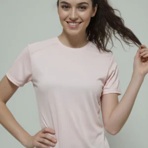 Camiseta Premium Dry Fit Rosa Macaron