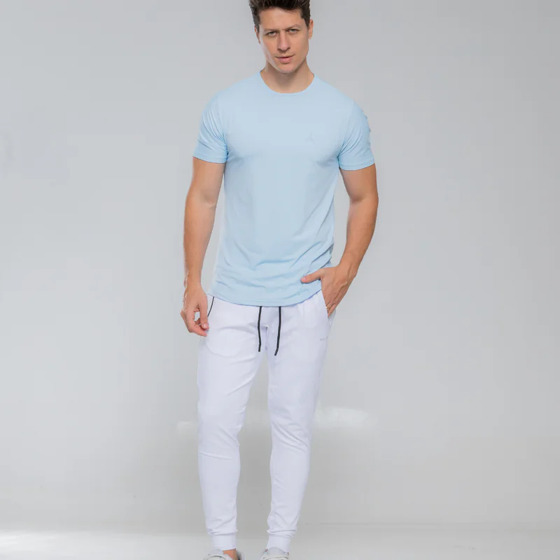 Camiseta Comfort Fitness Azul Claro - Imagem 3