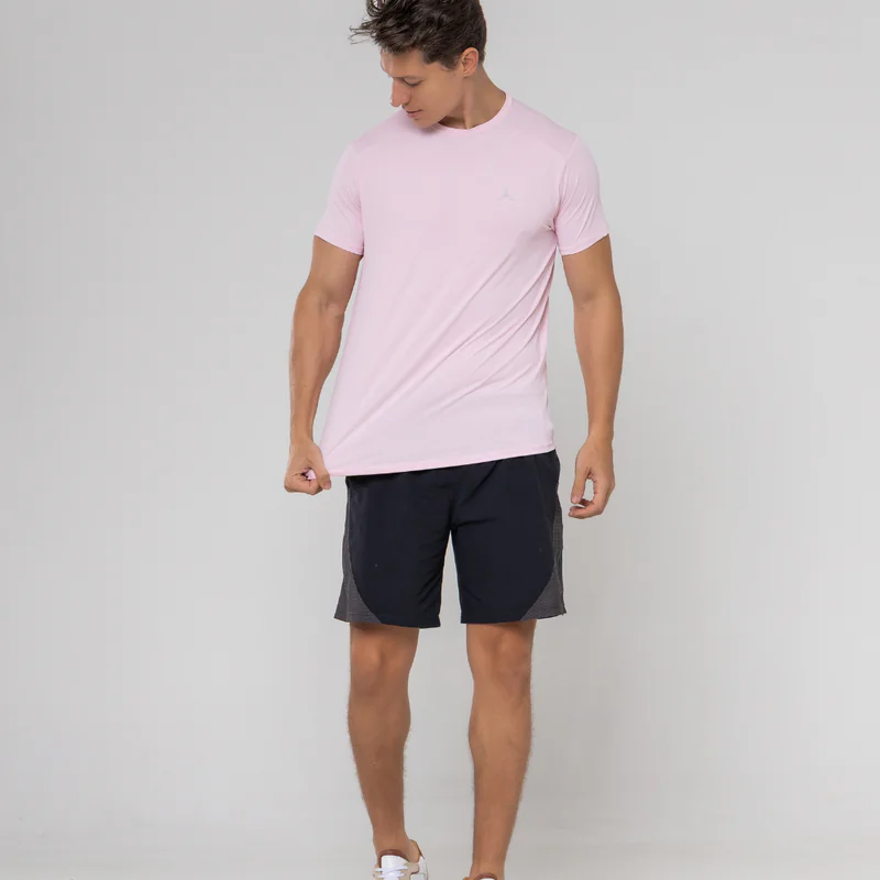 CAMISETA BÁSICA TECH FRESH MASCULINA - ROSA SUAVE